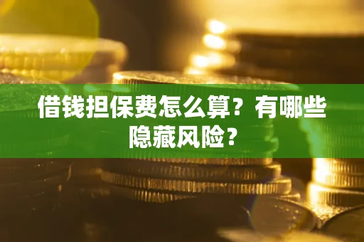 武汉借钱担保费怎么算？有哪些隐藏风险？