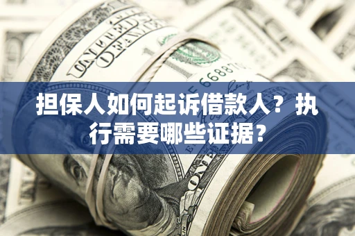 武汉担保人如何起诉借款人？执行需要哪些证据？