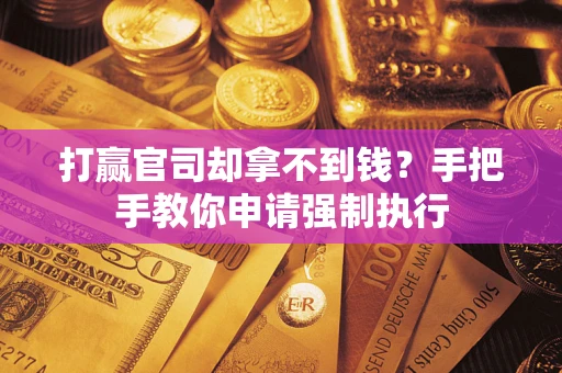武汉打赢官司却拿不到钱？手把手教你申请强制执行