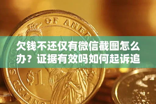武汉欠钱不还仅有微信截图怎么办？证据有效吗如何起诉追回欠款？