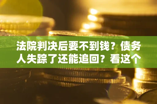 武汉法院判决后要不到钱？债务人失踪了还能追回？看这个方法！
