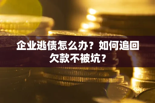 武汉企业逃债怎么办？如何追回欠款不被坑？