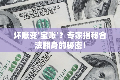 武汉坏账变‘宝账’？专家揭秘合法翻身的秘密！
