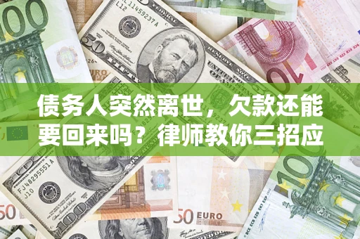 武汉债务人突然离世，欠款还能要回来吗？律师教你三招应对