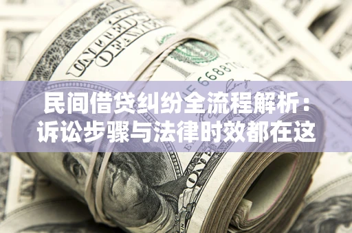 武汉民间借贷纠纷全流程解析：诉讼步骤与法律时效都在这儿了