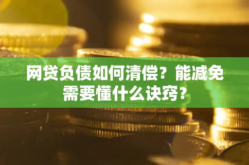 武汉网贷负债如何清偿？能减免需要懂什么诀窍？