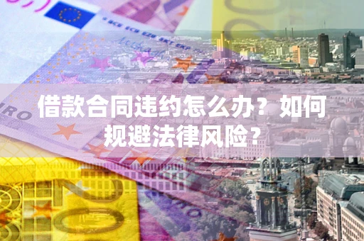 武汉借款合同违约怎么办？如何规避法律风险？
