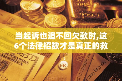 武汉当起诉也追不回欠款时,这6个法律招数才是真正的救命稻草